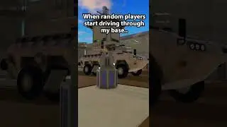 When they drive through my base 💀 #roblox #wartycoon #shorts