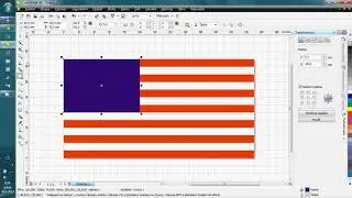 Exercise for Corel Draw - Flag of the United States