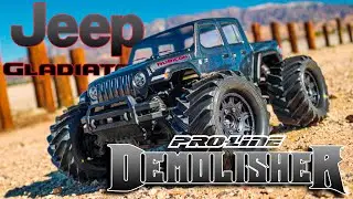 Pro-Line Jeep Gladiator Rubicon Clear Body and Demolisher 2.8