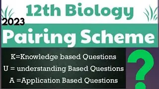 2nd Year Biology Pairing Scheme Punjab Boards |  12th Pairing | Jawad Mustafa