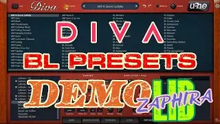 Diva Synth VST Zaphira Library -🎵 Luftrum | Melodic | BL Presets Demo (No Talking)