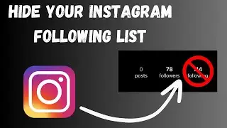 How To Hide Instagram following list 2024 (EASY)