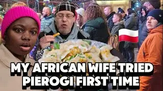 MY AFRICAN WIFE'S FIRST TIME TRYING PIEROGI IN WROCŁAW POLAND 🇵🇱 🇳🇬