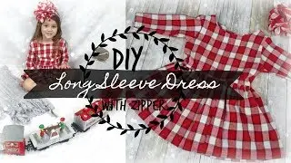 DIY  Long Sleeved Dress with Zipper