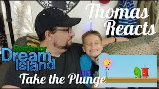 BFDI Battle for Dream Island REACTION Series PREMIERE: Take the Plunge