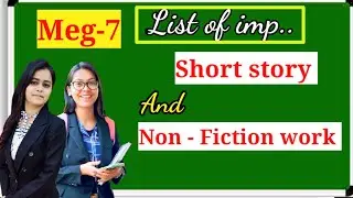 expected short story and non..Fictional work of meg-7, by success maker