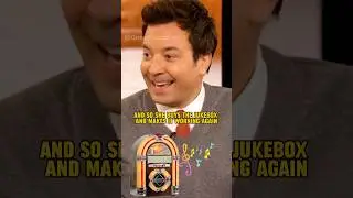 Jimmy Fallon Shares He Receives Dad’s Old Jukebox as a Gift from His Wife 😮 #JimmyFallon #shorts