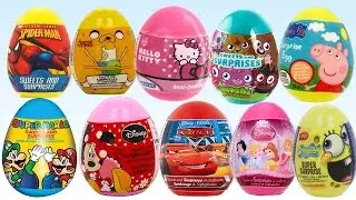 Surprise Eggs , Surprise Eggs Mickey Mouse Unboxing vs Surprise Eggs Unboxing Spiderman