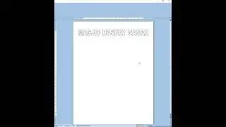 How to make letterhead in MS word