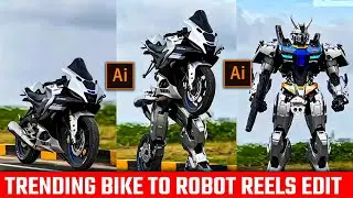 Bike To Robot Video Editing | Instagram Trending Bike Robot Video | Ai Robot Video Editing