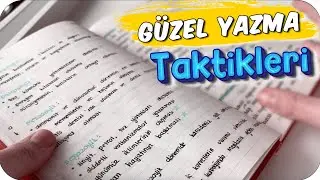 Güzel Yazı Yazma Taktikleri | Notların İnci Gibi Görünecek ✍🏼 ✨