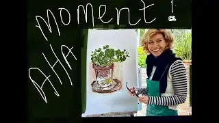 Aha Moment..how to draw with paint !