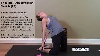 Shape Stretch Flexibility Exercise #13 Kneeling arch extension stretch