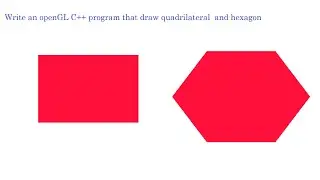 Write an OpenGL C++ program that draw Polygon| computer graphics.