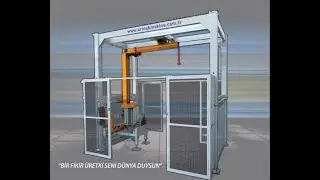 Стретч обмотчик для ВИБРОПРЕССОВАННОЙ продукции STR 34 ERMAK MACHINE Виталий +79689048222