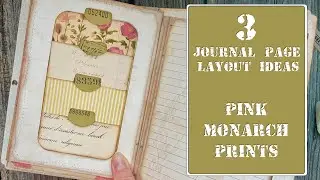 3 Page Ideas for a Junk Journal - Playing with my new kit 