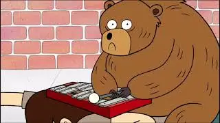 Regular Show - Xylophone Bear Falls On A Dude