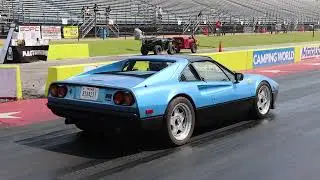 Aaron's Turbocharged Ferrari 308 GTS at Texas Motorplex