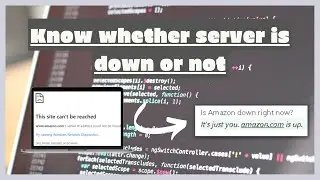 How to check whether a website server is down or not | Server down detector
