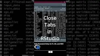 Close Tabs in RStudio, the faster way