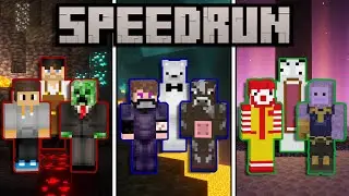 3v3v3 Minecraft Speedrun Race