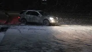 Mercedes ML320 CDI snow fun