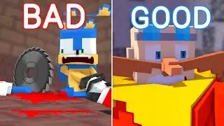 Sonic And Tails Dancing Meme - Good Ending VS Sad Ending (Minecraft Animation) FNF