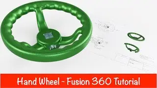 Hand Wheel Ergonomic Design - Fusion 360 tutorial
