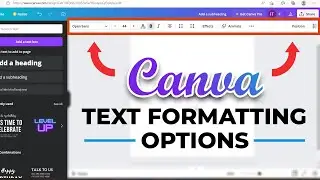 Canva - Text Formatting Options | Canva Complete Course In Hindi