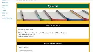 Course Introduction Spring 2020