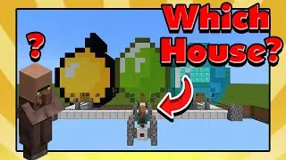 Which House Will the Villager Choose?  Minecraft 