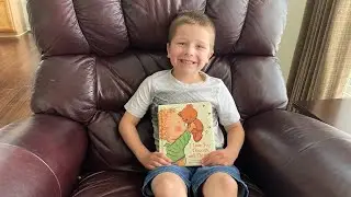 Landon reading “I Love You Through and Through”