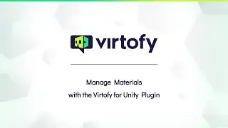 Manage Materials with the Virtofy for Unity Plugin