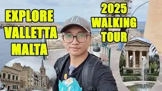 🏰 Valletta Walking Tour 🇲🇹 | Exploring Malta’s Stunning Capital!