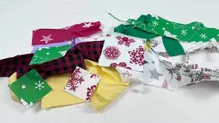 🎄Great Christmas idea for a scrap home | Very Easy!  Brilliant idea with leftover fabric | Craft