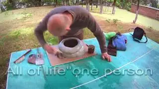 Садовый декор - Горшок - мешок.  Garden decor - Pot - bag. DIY