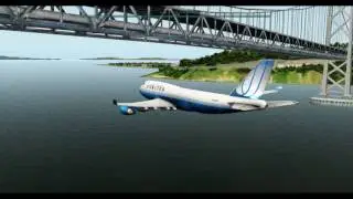 X-Plane 10. B-747-400.  Мосты в Сан-Франциско.