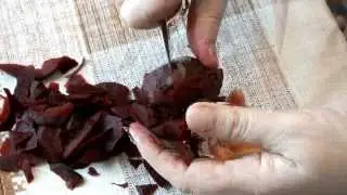 карвинг роза из свеклы