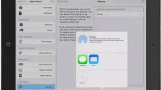 Performing a manual backup