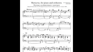 Арно Бабаджанян Ноктюрн для фортепиано с оркестром ноты пианино Arno Babajanyan Nocturne Piano Sheet