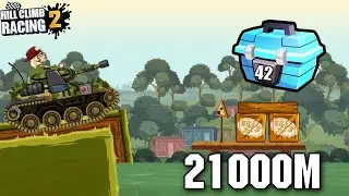 Hill Climb Racing2- 21 084m with TANK in BACKWATERBOG+Adventure Chest lv.42 Gameplay