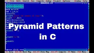 pyramid patterns in C