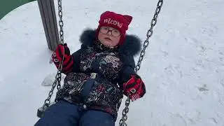 Влог: картинки на снегу