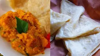 Dosti Roti & Pumpkin Talkari (using butternut squash) | Sautéed Pumpkin