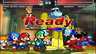 Team Super better mario VS Team Mickey Mouse MUGEN ¡¡battle¡¡ Request