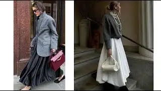С каким верхом носить длинные юбки