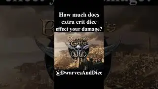 How Much Does Extra Crit Dice Effect Damage? #baldursgate3 #bg3