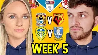 CHAMPIONSHIP PREDICTIONS WEEK 5