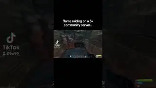 Rust Console Flame raiding on a 3x Community Server..