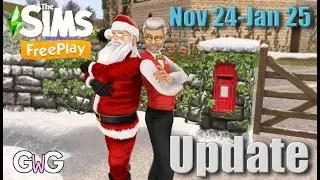 The Sims Freeplay- Home for the Holidays Update 🎄 Events & Prize Info [Nov 24-Jan 25]